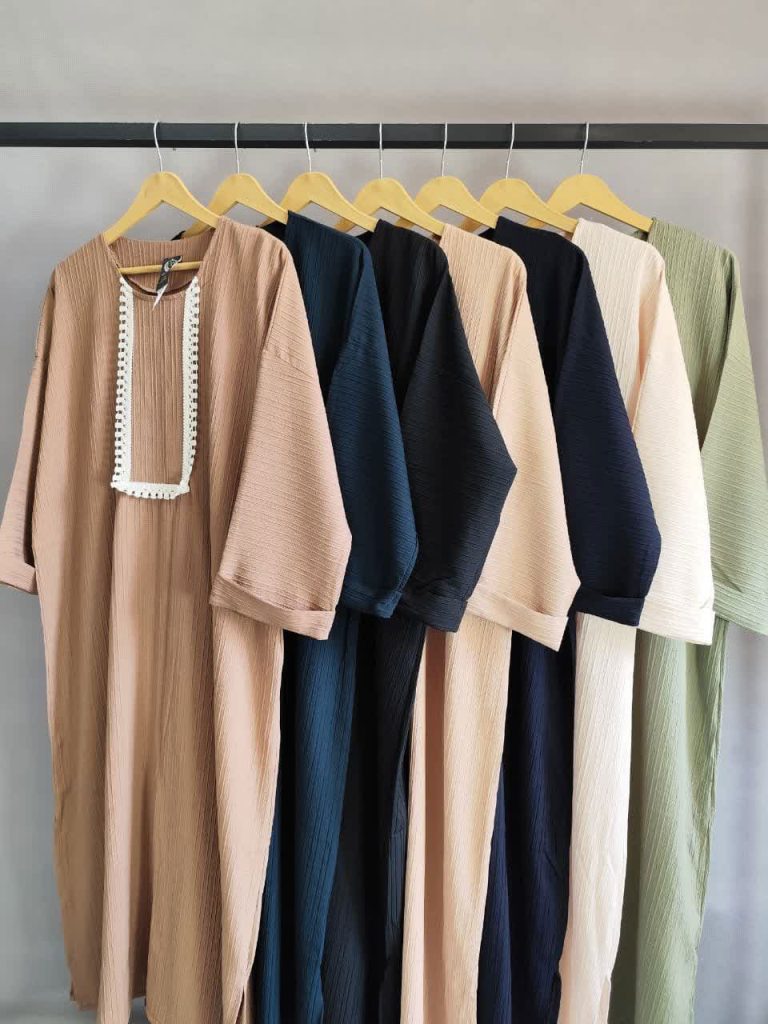 ماکسی آستین سنگدوزی رزا